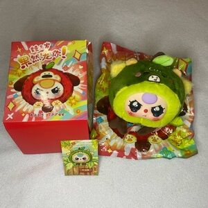 Cureplaneta Baby Three Really Love You Plush with Special Eyes